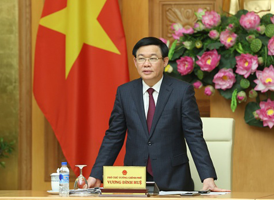 Phó Thủ tướng Vương Đình Huệ phát biểu tại cuộc họp