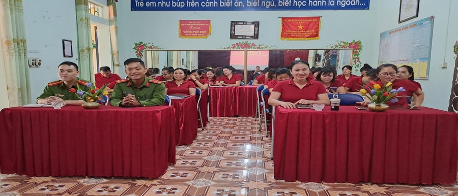 Không gian buổi tập huấn.