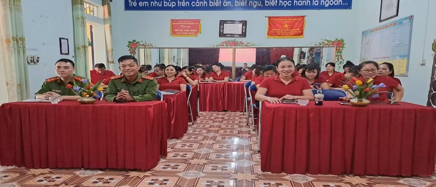 Không gian buổi tập huấn.