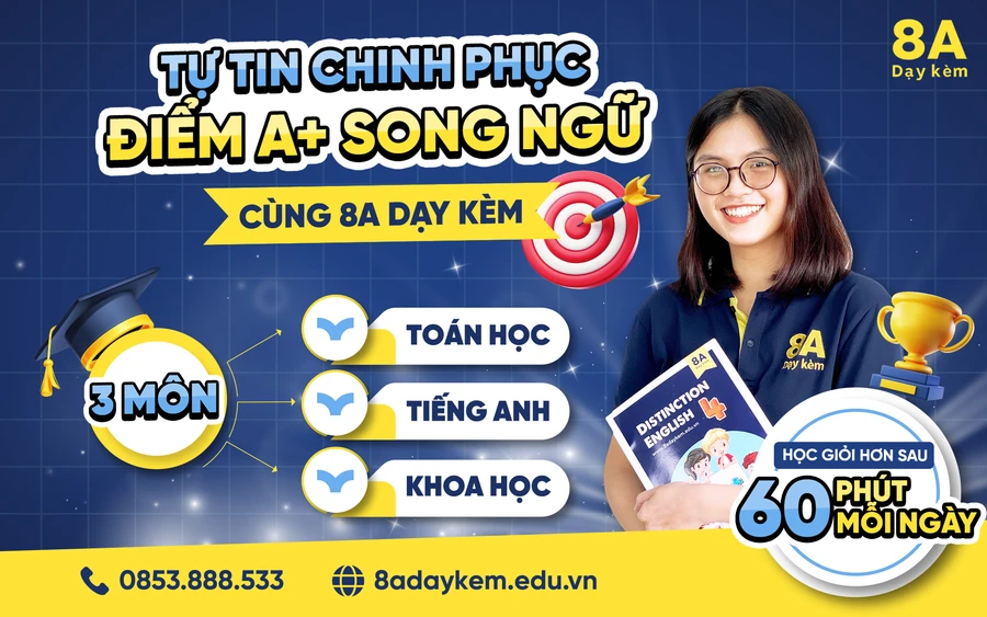 8A Dạy kèm-Môi trường học tập chuẩn quốc tế lần đầu có mặt tại Circle K Việt Nam