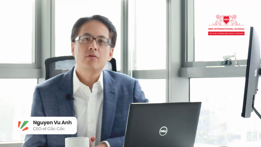 CEO Cốc Cốc Nguyễn Vũ Anh gửi lời chúc mừng tới sự kiện ra mắt NBS CEO Cốc Cốc Nguyễn Vũ Anh gửi lời chúc mừng tới sự kiện ra mắt NBS