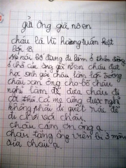 Ước mơ giản dị là được bố nghỉ làm đưa đi coi thú - chắc bố cháu khá bận bịu đây?