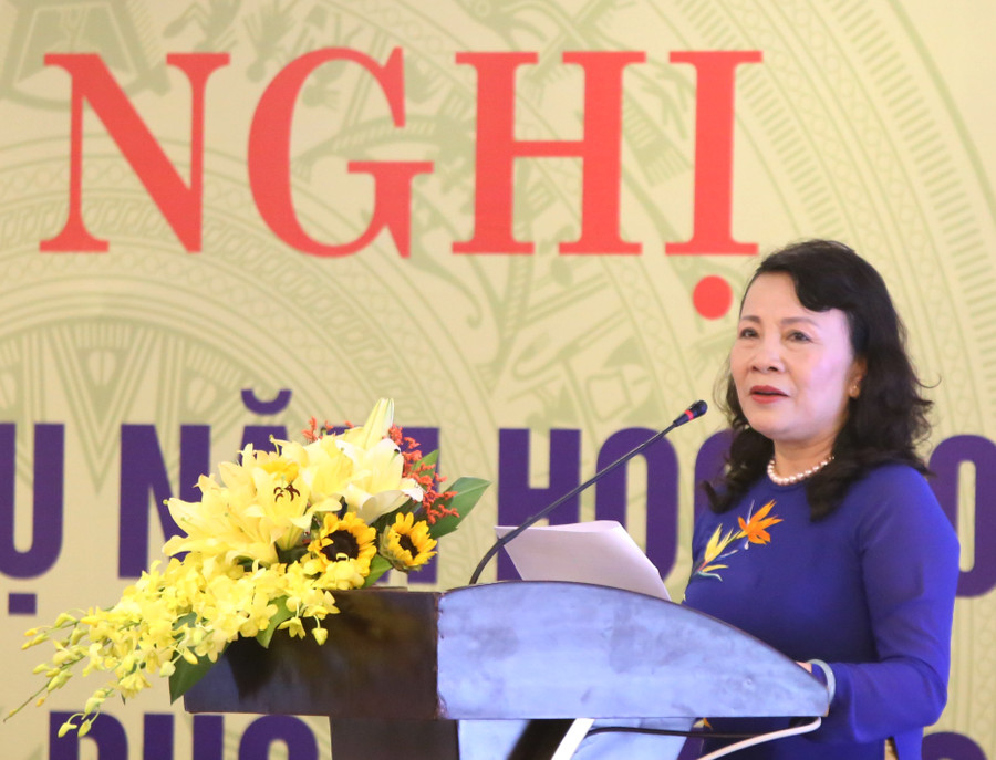 Thứ trưởng Nguyễn Thị Nghĩa phát biểu chỉ đạo hội nghị