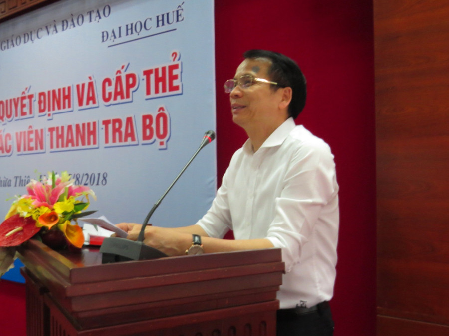 Thứ trưởng Bộ GD&ĐT Phạm Mạnh Hùng phát biểu tại buổi lễ