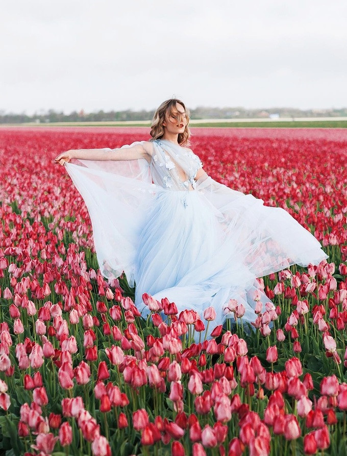 Chụp ảnh cưới giữa cánh đồng hoa tulip ảnh 5 Chụp ảnh cưới giữa cánh đồng hoa tulip