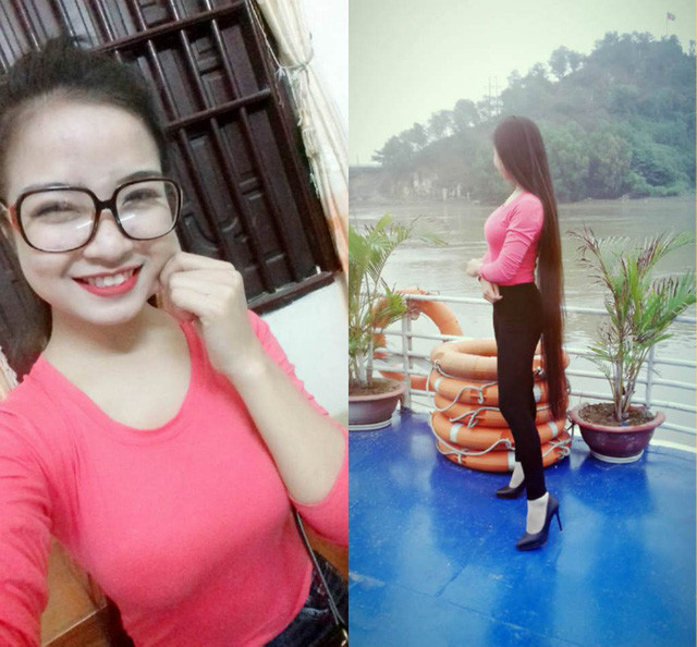  Nhan sắc cô gái có mái tóc dài 120cm khiến cộng đồng mạng nổi sóng. 