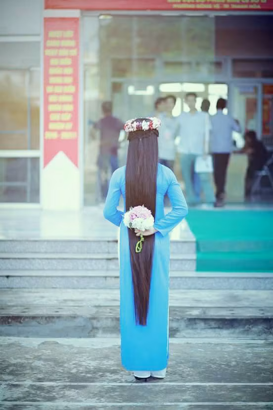 “Đứng hình” trước vẻ xinh đẹp của cô gái có mái tóc dài 120cm ảnh 9