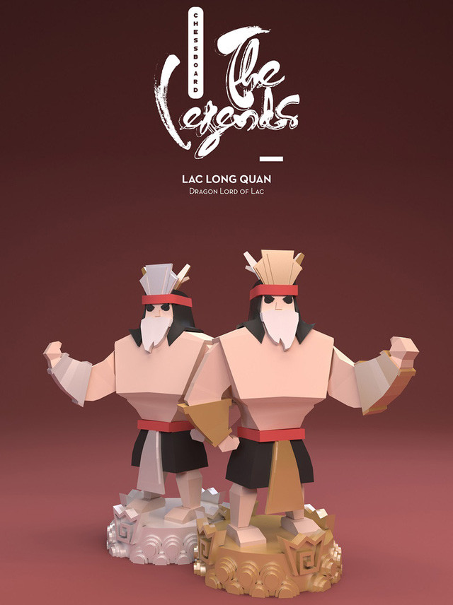  Một số nhân vật trong bộ cờ vua The Legends. 