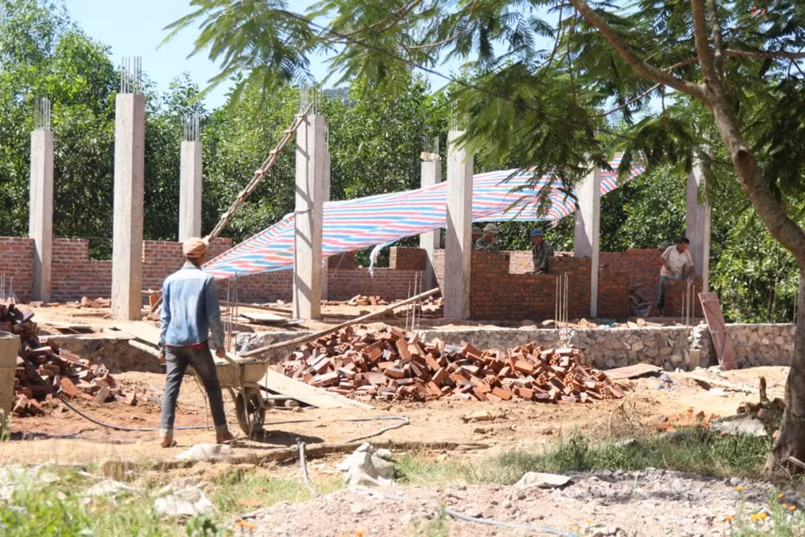 Phòng học, phòng thí nghiệm được xây dựng tại Trường THCS Nghĩa Hội (Nghĩa Đàn)