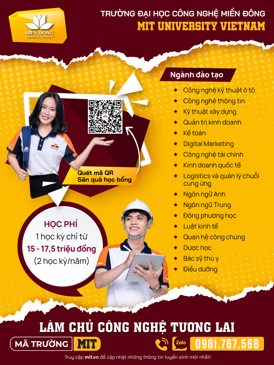 Các ngành tuyển sinh MIT University Vietnam năm 2023