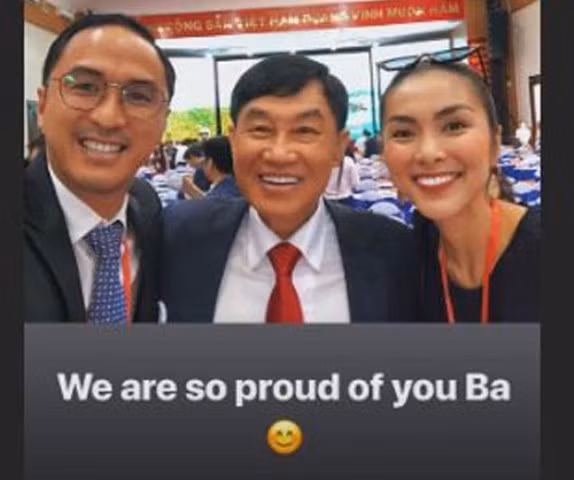 Lần đầu đăng ảnh cùng bố chồng doanh nhân giàu có, Tăng Thanh Hà tuyên bố điều bất ngờ