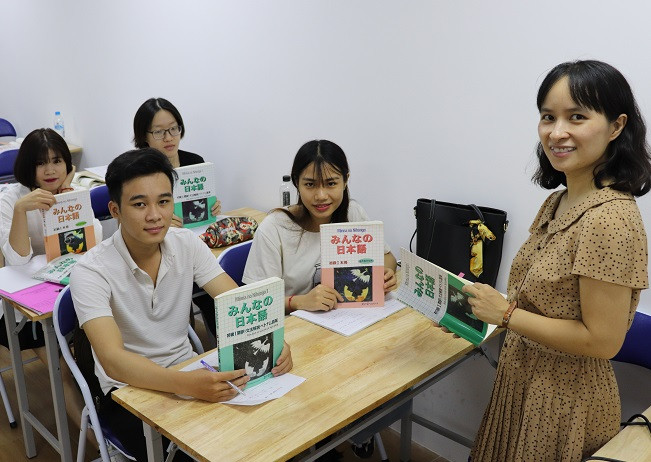 Trường Đại học Đông Đô chú trọng dạy ngôn ngữ Nhật Bản cho sinh viên.