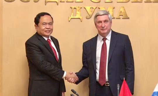 Phó Chủ tịch Duma Quốc gia (Hạ viện) Nga, Phó Chủ tịch thứ nhất Ủy ban Trung ương Đảng Cộng sản Liên bang Nga Ivan Melnikov đã có cuộc gặp và hội đàm với đồng chí Trần Thanh Mẫn, Bí thư Trung ương Đảng, Chủ tịch Ủy ban Trung ương MTTQ Việt Nam.