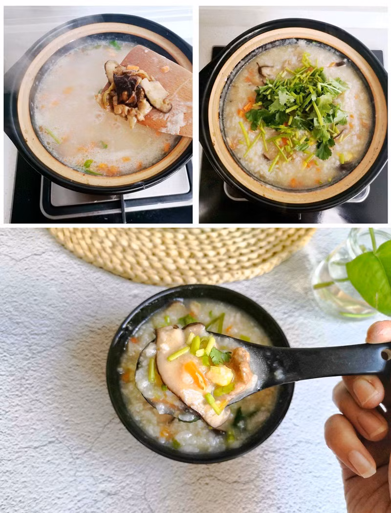 Tuần nào tôi cũng phải nấu một nồi cháo gà nấm vì vừa ngon vừa bổ, mùa đông ăn hợp vô cùng - Ảnh 5. Tuần nào tôi cũng phải nấu một nồi cháo gà nấm vì vừa ngon vừa bổ, mùa đông ăn hợp vô cùng - Ảnh 5.