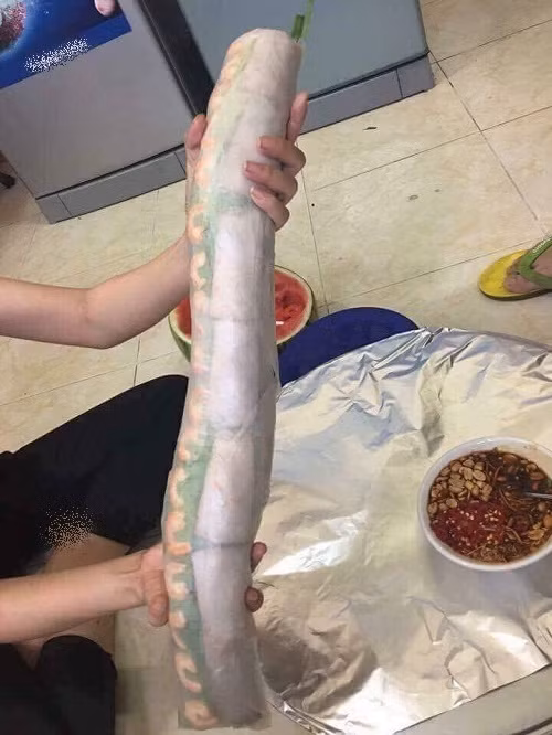 Gỏi cuốn khổng lồ.