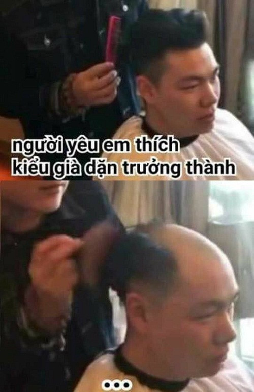 Kiểu tóc của người trưởng thành.