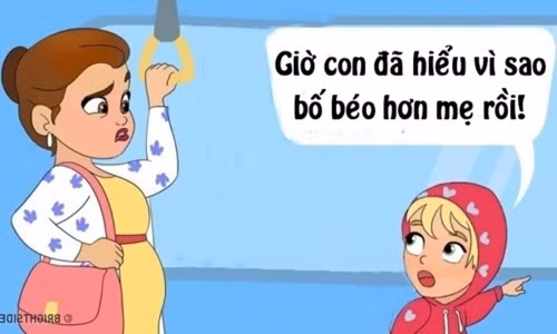 Lý do bố béo hơn mẹ