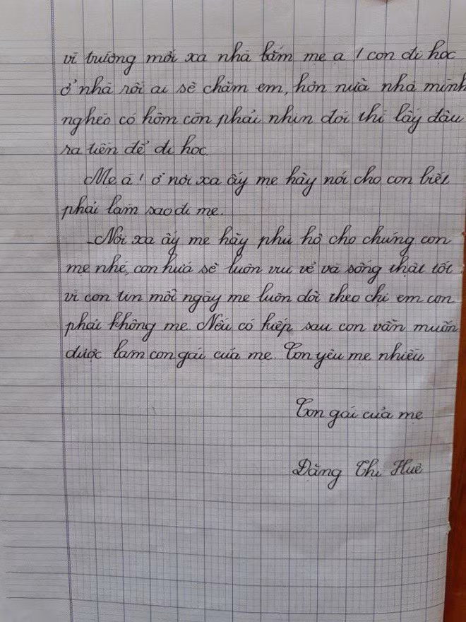 Ngày 1/6, bức thư 700 chữ gửi mẹ của cô bé lớp 5 khiến người đọc nghẹn ngào - Ảnh 4.