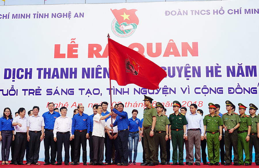Nghệ An phát động chiến dịch Thanh niên tình nguyện Hè năm 2018