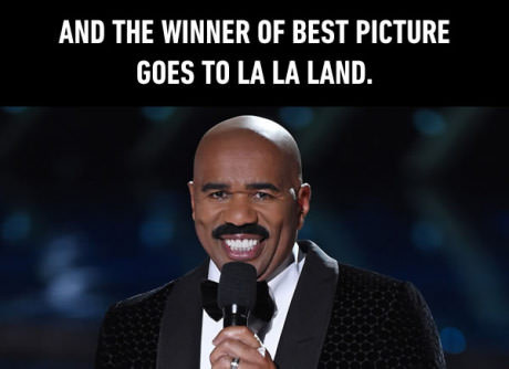 Steve Harvey một lần nữa lại được nhắc tới trong các bức ảnh chế. loat-anh-che-cuoi-ngat-ve-su-cotrao-nham-giai-tai-oscar-2017-8