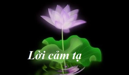 Lời cảm ơn