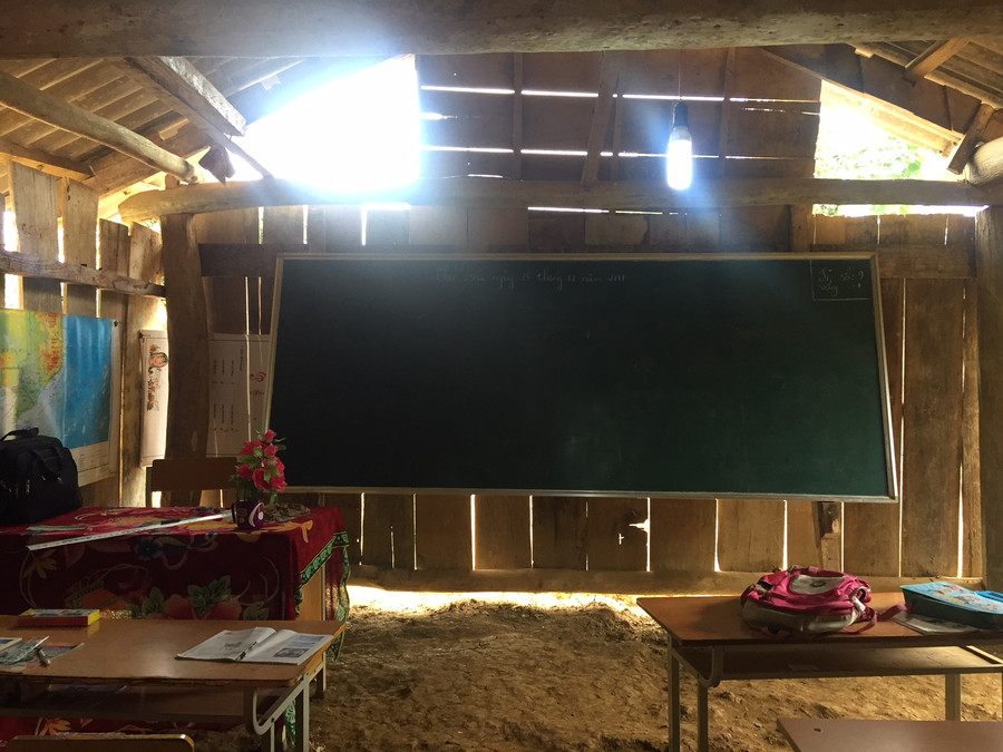 Lớp học với ánh sáng trời