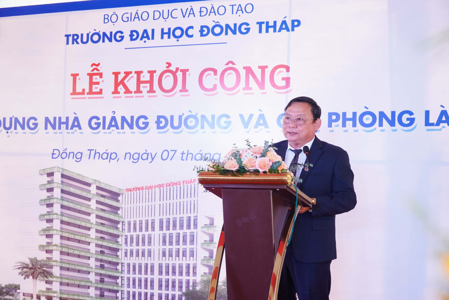Trường ĐH Đồng Tháp khởi công xây dựng nhà giảng đường trên 90 tỷ đồng ảnh 1 Trường ĐH Đồng Tháp khởi công xây dựng nhà giảng đường trên 90 tỷ đồng ảnh 1
