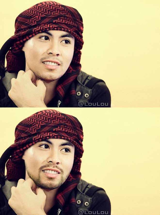 "Hoàng tử Đức Huy" vẫn luôn giữ phong độ khi là người tiên phong cho trào lưu hóa thân thành trai đẹp Ả Rập của đội tuyển Việt Nam. Dan tuyen thu Viet Nam duoc fan che thanh trai dep xu A Rap hinh anh 6