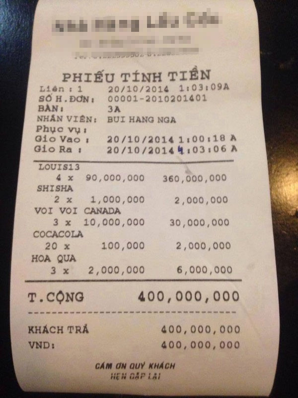 Một đêm chơi bar đốt 2 tỷ: Choáng độ chơi đại gia Hà Thành Một đêm chơi bar đốt 2 tỷ: Choáng độ chơi đại gia Hà Thành