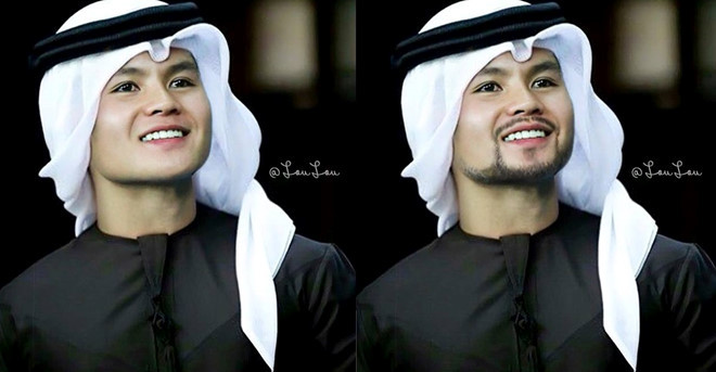 Dàn tuyển thủ Việt Nam được fan chế thành trai đẹp xứ Ả Rập hình ảnh 4  Dan tuyen thu Viet Nam duoc fan che thanh trai dep xu A Rap hinh anh 4