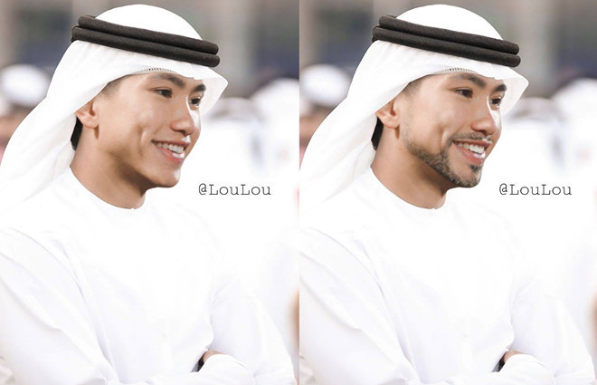 Dàn tuyển thủ Việt Nam được fan chế thành trai đẹp xứ Ả Rập hình ảnh 5  Dan tuyen thu Viet Nam duoc fan che thanh trai dep xu A Rap hinh anh 5