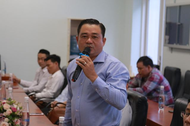 Đại diện Công ty cổ phần DTP chia sẻ quan điểm của mình về những hạn chế cần khắc phục của sinh viên mới ra trường