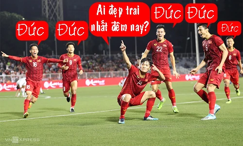 Đức đẹp trai nhất đêm nay.