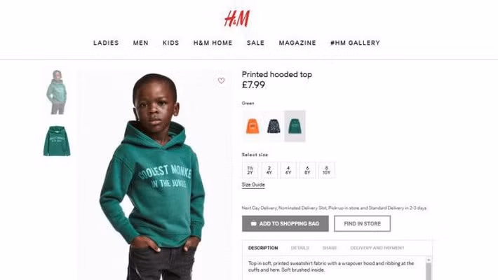 H&M đóng toàn bộ cửa hàng tại Nam Phi vì chiếc áo phân biệt chủng tộc