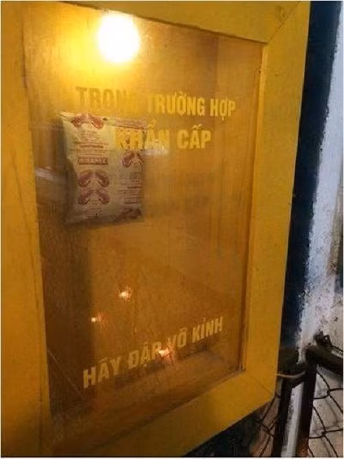 Thực phẩm dự trữ cho tình huống khẩn cấp của sinh viên.