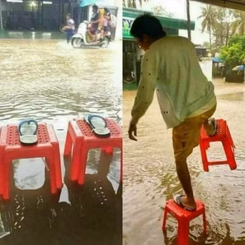 Phát minh cho những ngày mưa ngập.