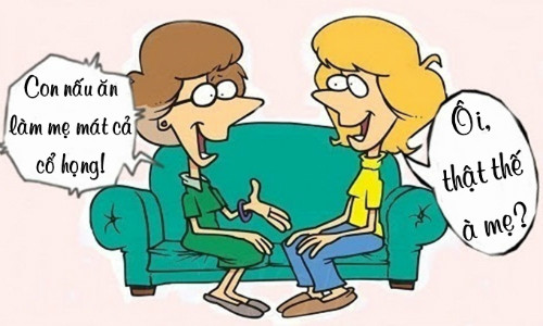 Mẹ chồng mát cổ họng nhờ nàng dâu đoảng