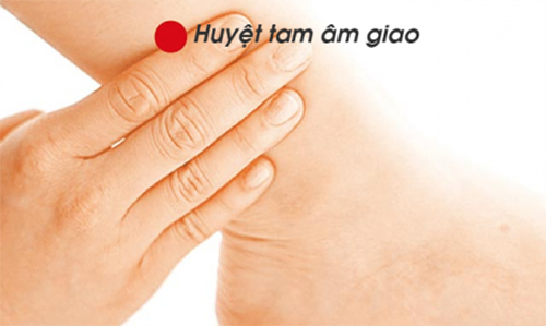 Vị trí huyệt tam âm giao