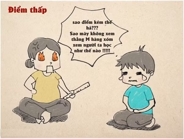 Thi bị điểm thấp nói với bố mẹ thế nào để không bị mắng, làm gì để vực lại tinh thần?