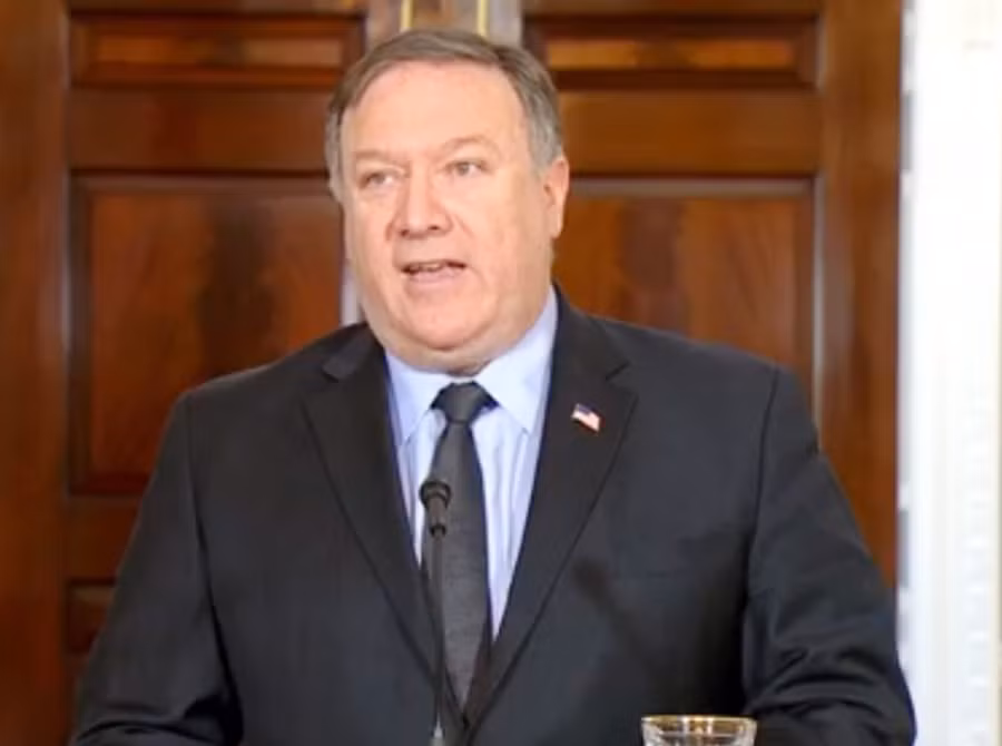 Ngoại trưởng Mike Pompeo phát biểu tại Nhà Trắng