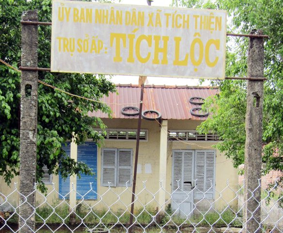 Trụ sở không thể hoạt động vì ngập nước (ảnh chụp ngày 23/8)