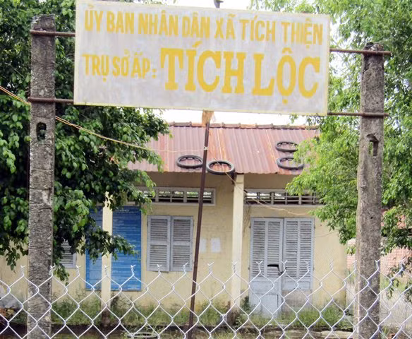 Trụ sở không thể hoạt động vì ngập nước (ảnh chụp ngày 23/8)