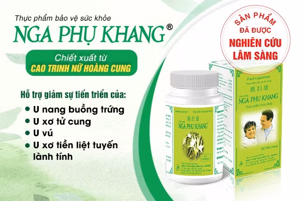 Nga Phụ Khang giúp hỗ trợ giảm kích thước u nang buồng trứng và triệu chứng bệnh.