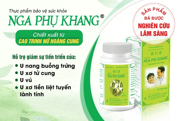 Nga Phụ Khang giúp hỗ trợ giảm kích thước u nang buồng trứng và triệu chứng bệnh. Nga Phụ Khang giúp hỗ trợ giảm kích thước u nang buồng trứng và triệu chứng bệnh.