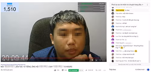 Một tài khoản YouTube gây chú ý bằng cách nói một từ hơn 10 giờ đồng hồ.