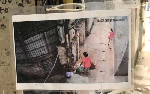 Những bức hình người đổ rác trộm được trích xuất từ camera, có ngày giờ rõ ràng, nên không ai phản đối hoặc đến đòi gỡ xuống. Ảnh: Lệnh Thắng.