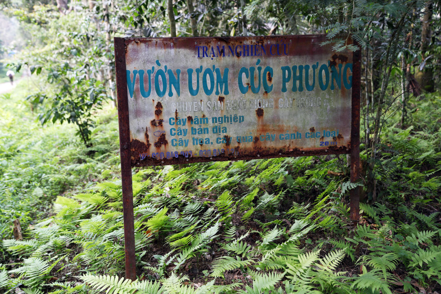 Biển báo đã bị xuống cấp (ảnh chụp 14 giờ 30 phút ngày 9/4) Biển báo đã bị xuống cấp (ảnh chụp 14 giờ 30 phút ngày 9/4)