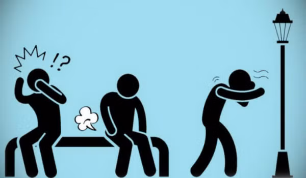 Khí xì hơi có thể thoát ra từ mũi và miệng nếu bạn cố nhịn