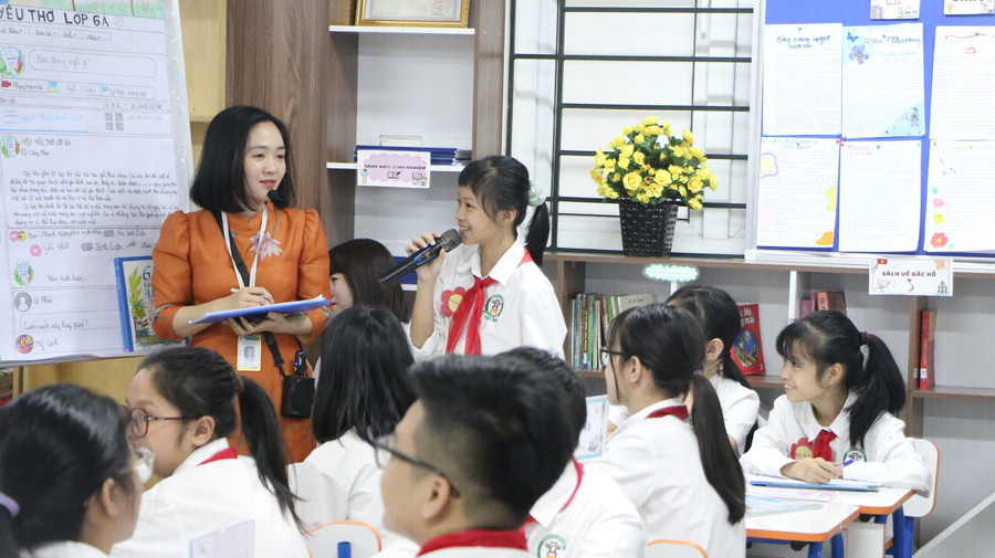 Giờ dạy chuyên đề Ngữ văn 6 của cô giáo Đào Thị Yến - Trường THCS Tây Mỗ, quận Nam Từ Liêm.