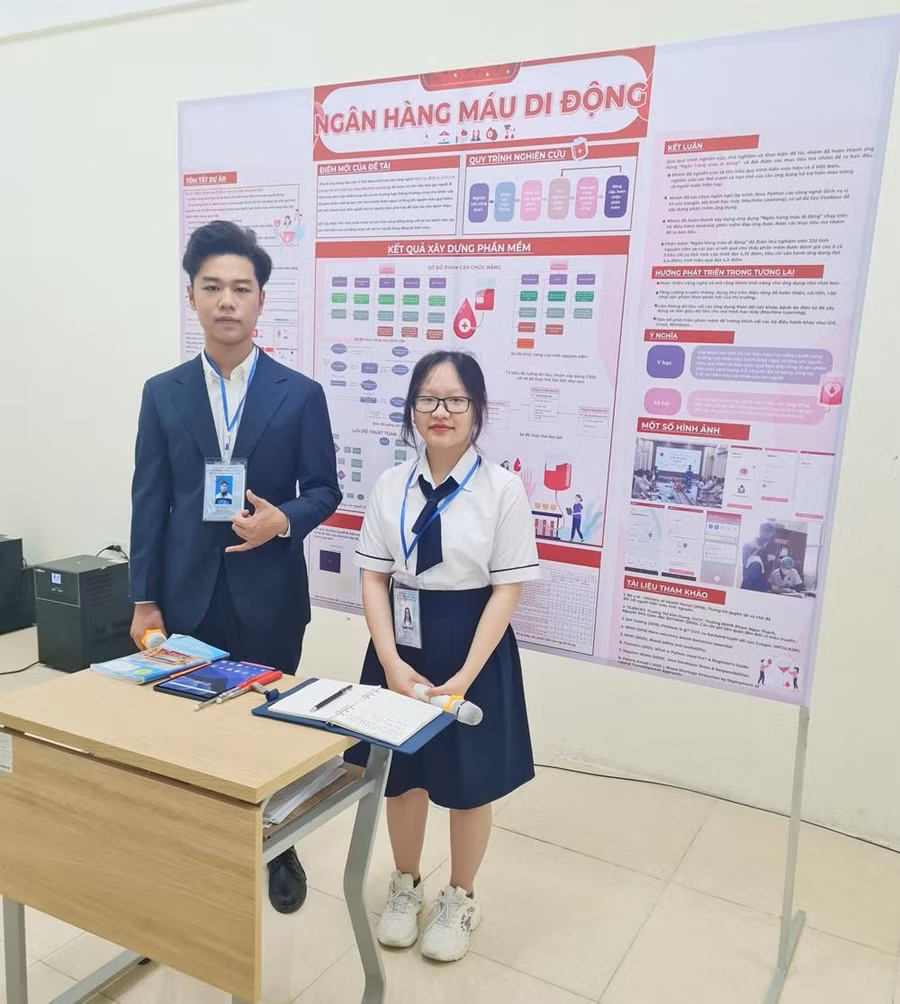 Dự án "Ngân hàng máu di động" đạt giải Ba tại Hội thi Khoa học kỹ thuật quốc tế ISEF 2022.